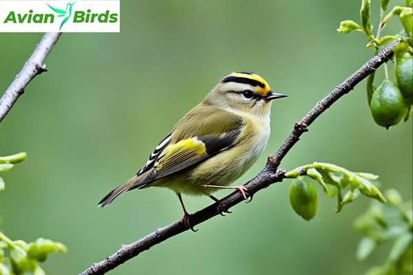 Goldcrest behavior and feeding habits