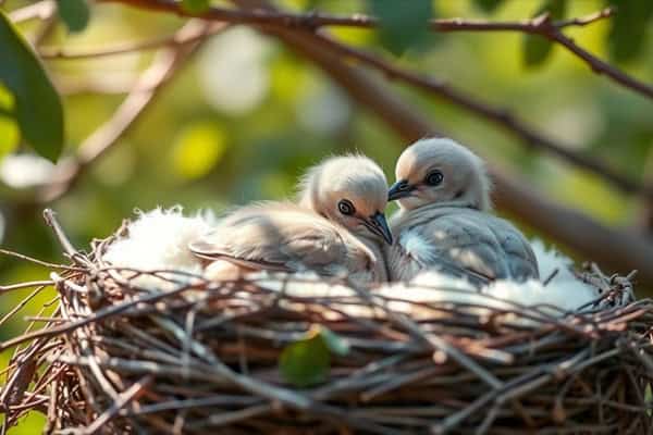 Baby Mourning Doves